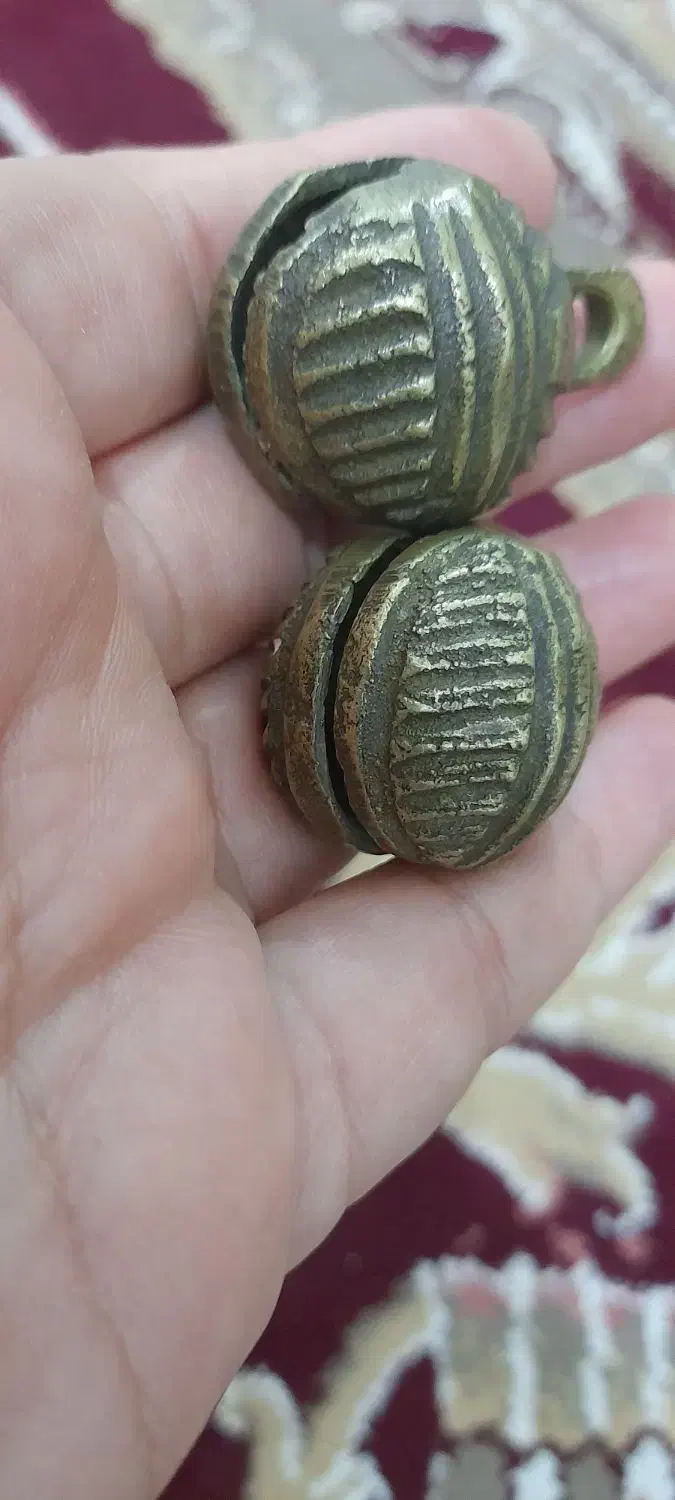 زنگوله برنجی قدیمی|کلکسیون اشیاء عتیقه|رامهرمز, |دیوار