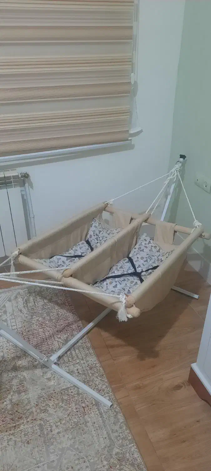 گهواره لندی دو قلویی|اسباب و اثاث بچه|خرمدره, |دیوار