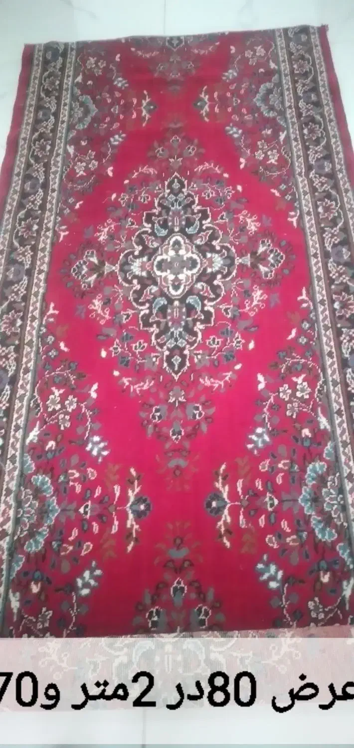 دوعدد فرش کناره وقالیچه ۶متری|فرش|قزوین, |دیوار