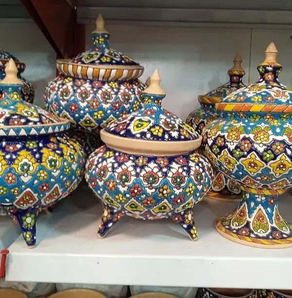 مینا کاری گزخوری|ظروف سرو و پذیرایی|ری, هاشم‌آباد|دیوار