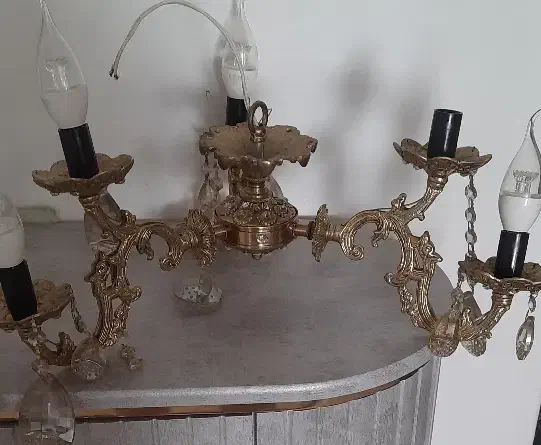 لوستر برنز|لوستر و چراغ آویز|ملایر, |دیوار