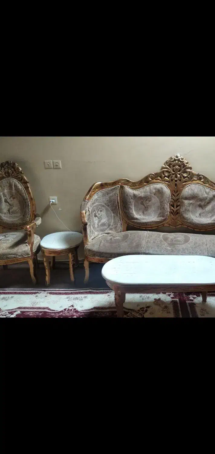 مبل سلطنتی فرحی|مبلمان خانگی و میز عسلی|ارومیه, |دیوار