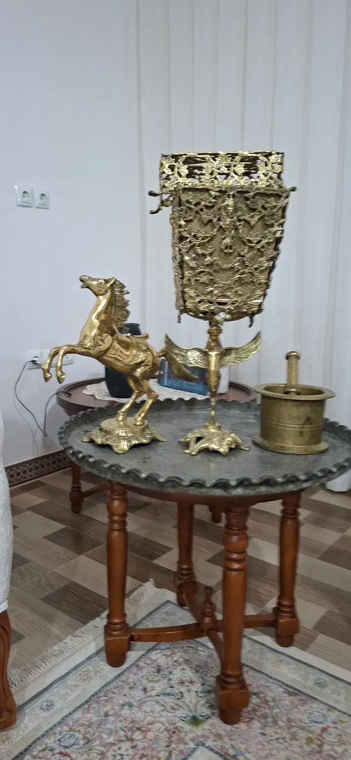 وسایل برنجی ومسی قدیمی آنتیک|کلکسیون اشیاء عتیقه|صالح آباد, |دیوار