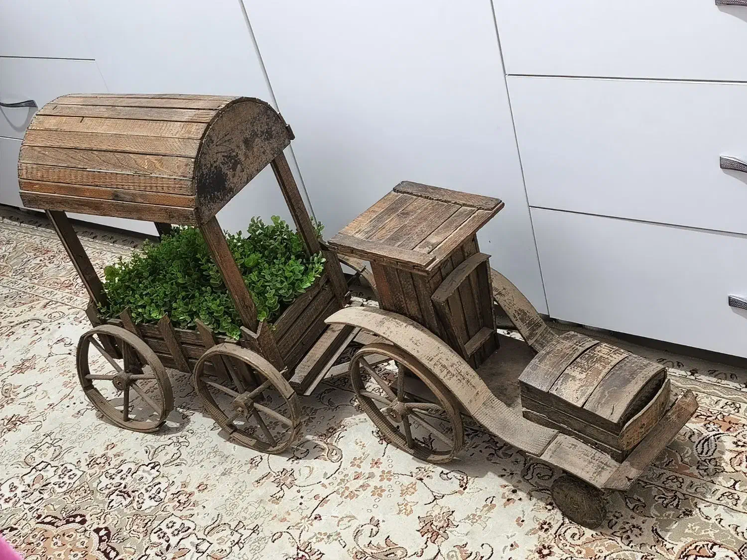 کالسکه تزئینی با گل|صنایع دستی و سایر لوازم تزئینی|شریف‌آباد, |دیوار