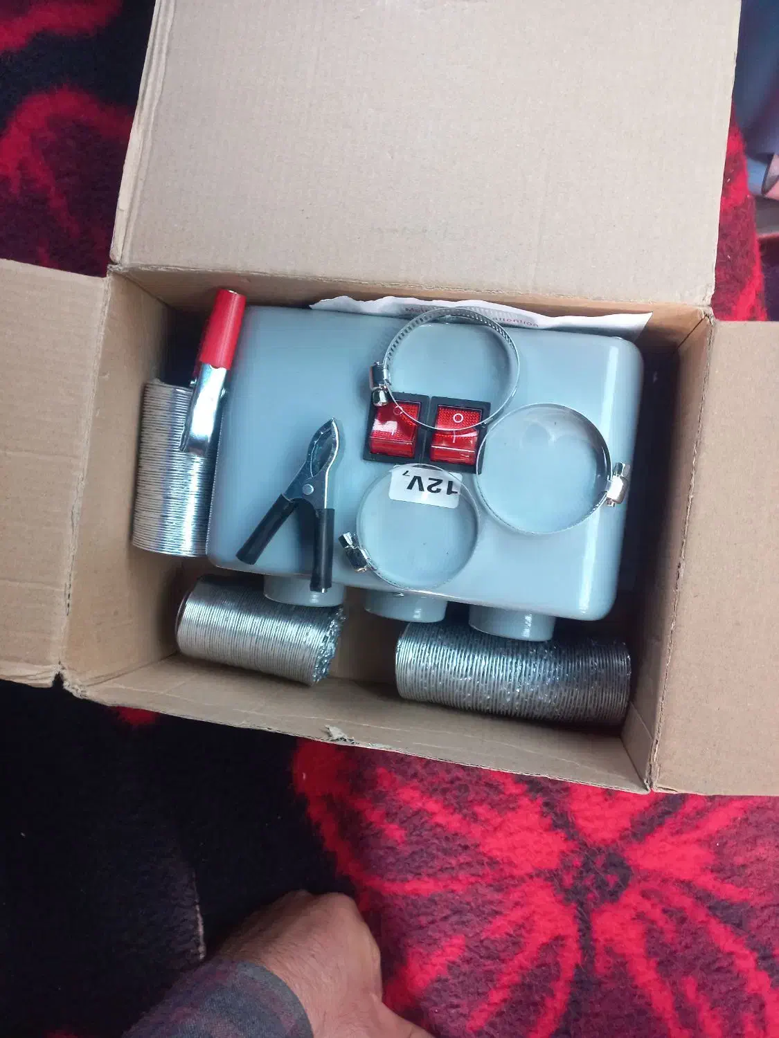 بخاری برقی فن دار ۱۲ ولت|بخاری، هیتر، شومینه|میاندوآب, |دیوار