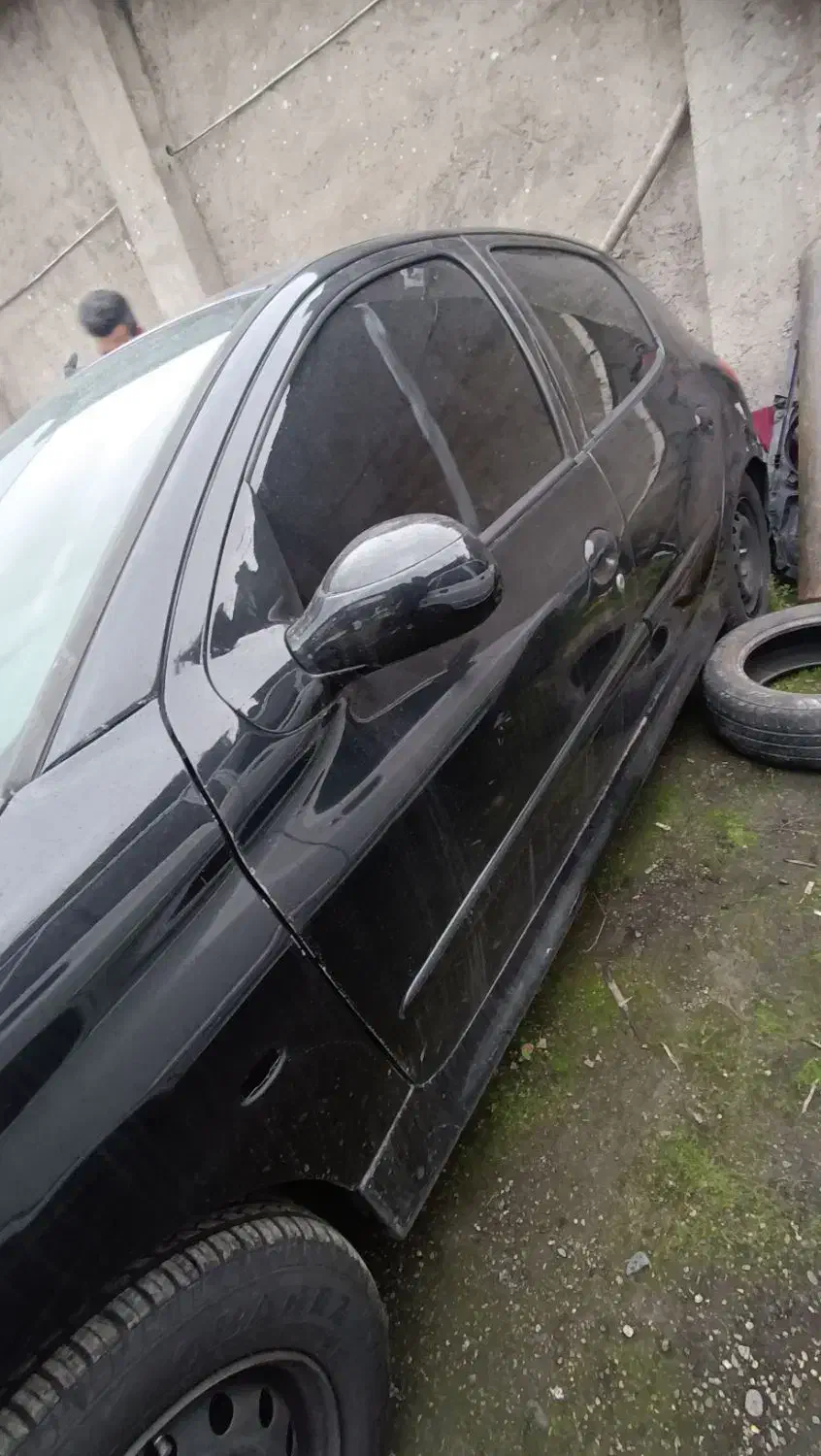 فروش چهار عدرب جلو وعقب ۲۰۶ رنگ مشکی|قطعات یدکی و لوازم جانبی|لاهیجان, بازکیاگوراب|دیوار