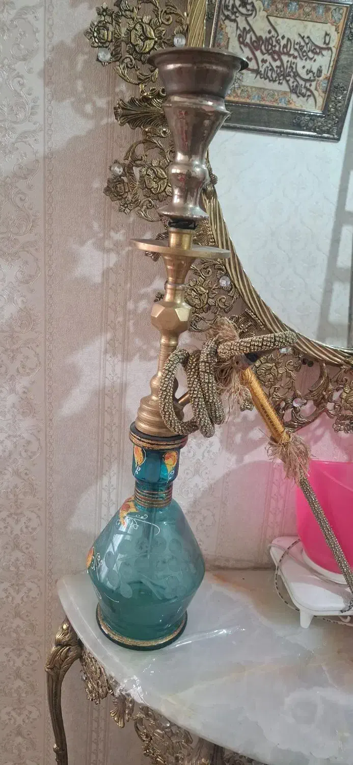 قلیان برنز|صنایع دستی و سایر لوازم تزئینی|تبریز, |دیوار