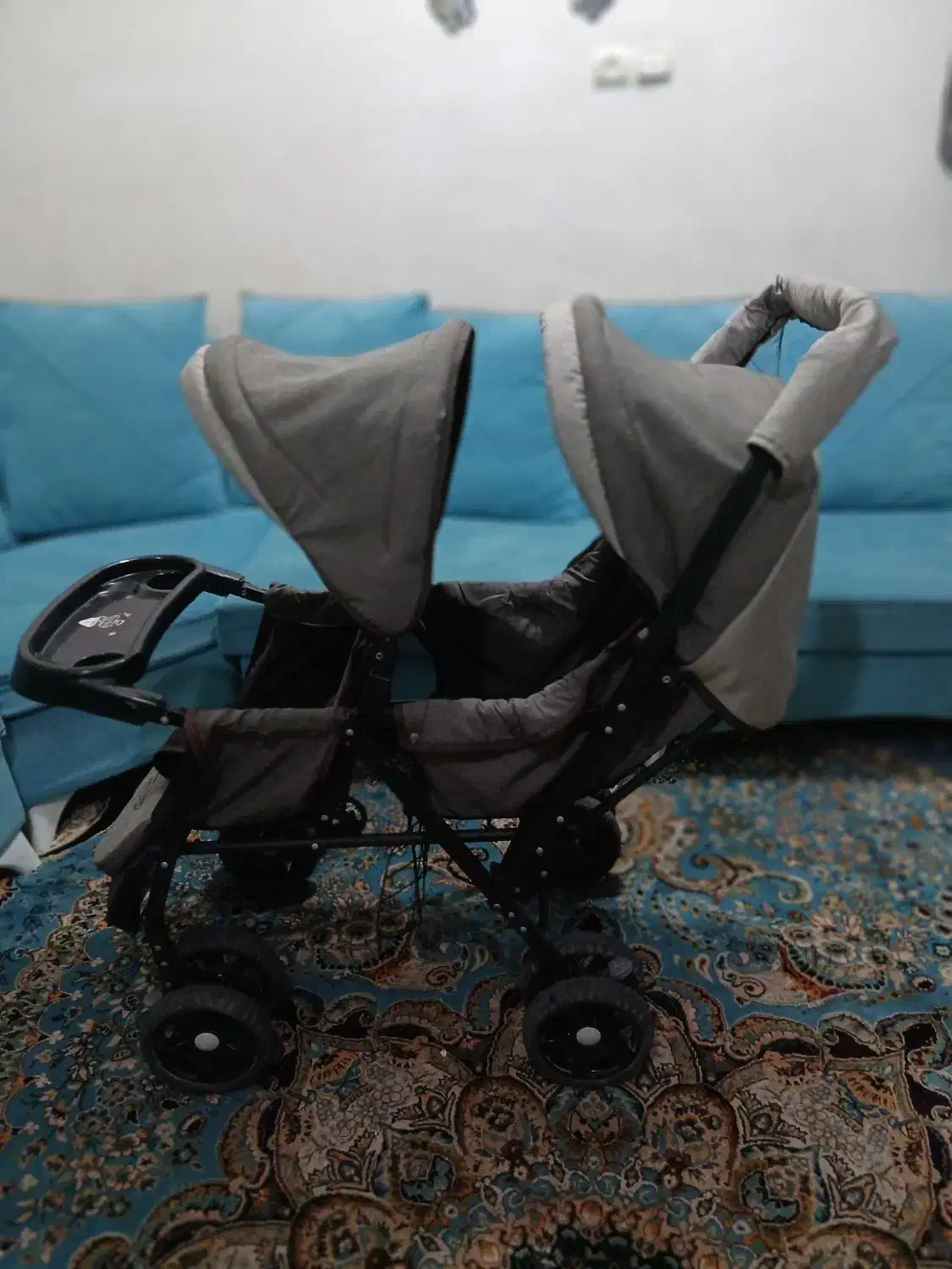 ۲ عدد کالسکه دوقلویی|کالسکه و لوازم جانبی|اهواز, زیتون کارگری|دیوار