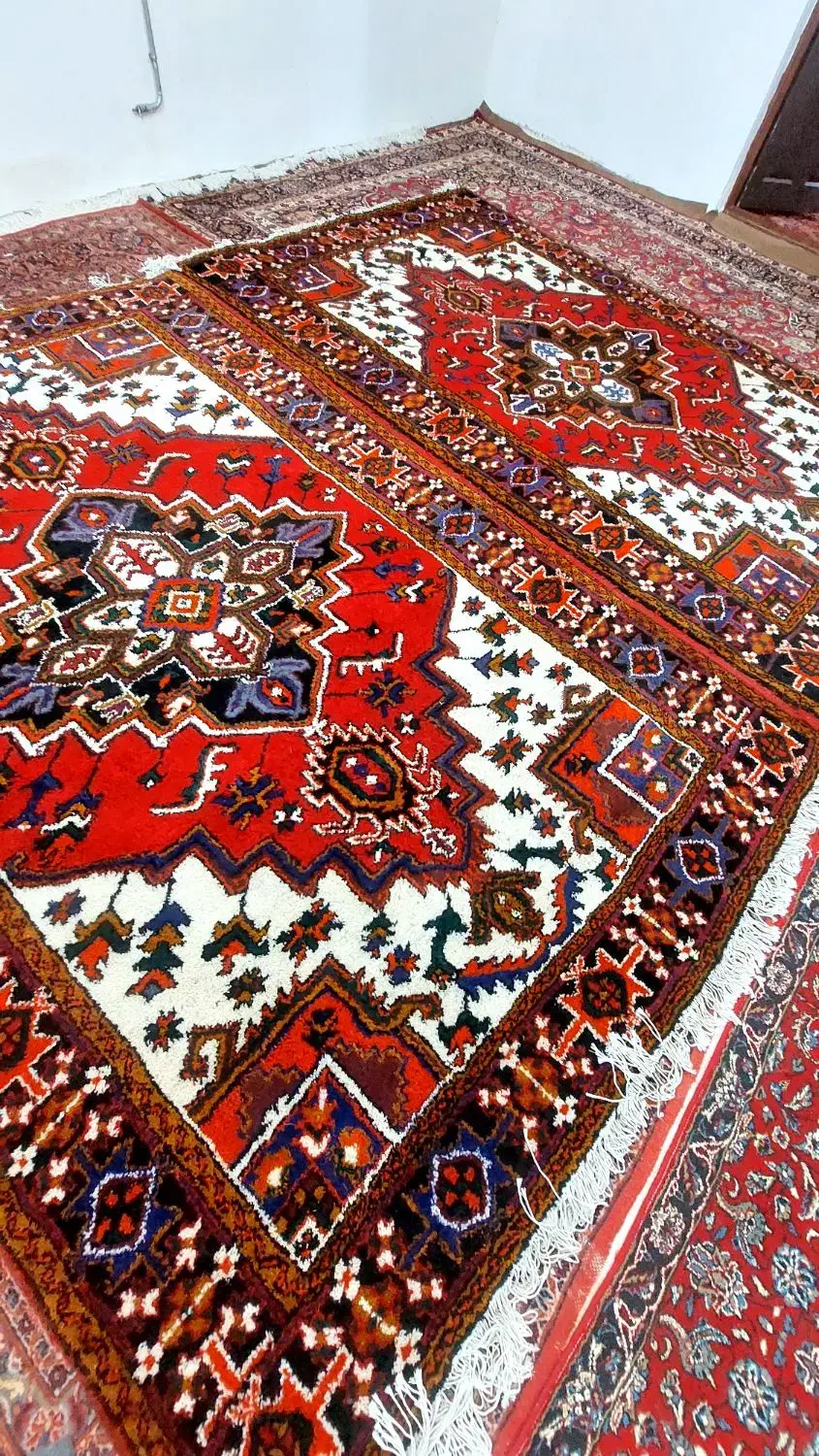 یک جفت فرش دستباف 6متری اطراف هریس|فرش|تبریز, |دیوار