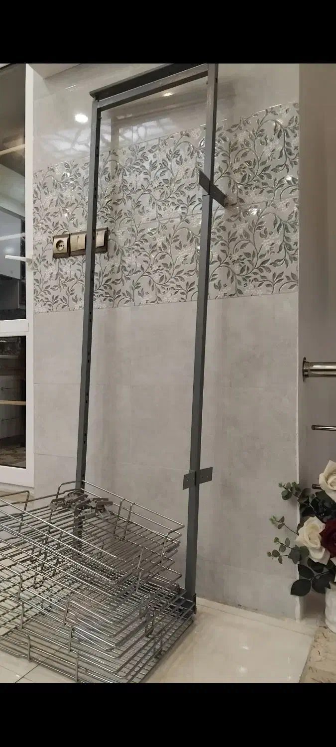 قفسه سوپر اشپزخانه|کتابخانه، شلف، قفسههای دیواری|لنگرود, |دیوار