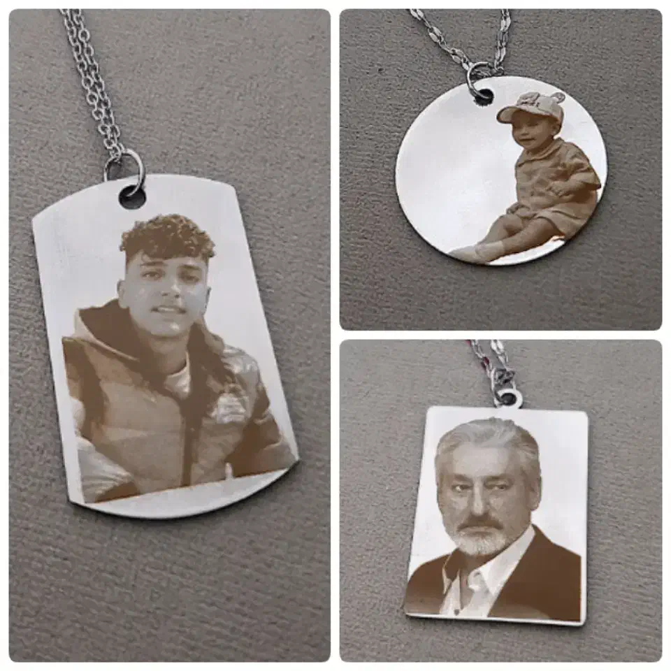 حک چهره روی پلاک استیل گردنبند|بدلیجات|مشهد, رسالت|دیوار