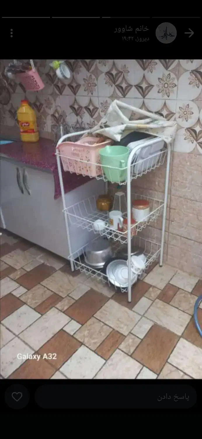 سبد ظروف|آب‌چکان و نظم‌دهنده ظروف|دزفول, |دیوار