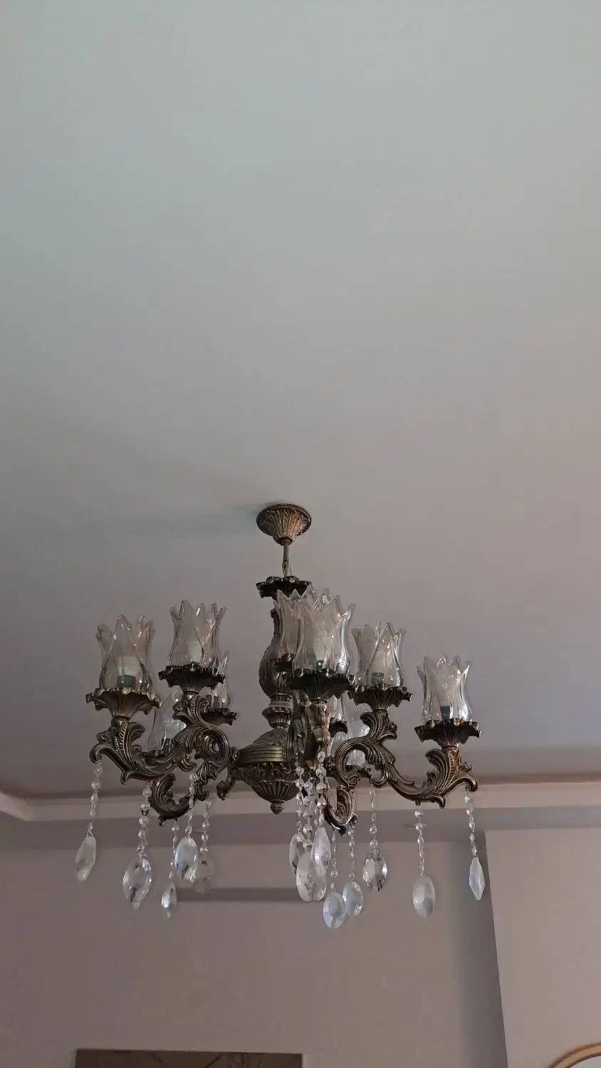 لوستربرنجی|لوستر و چراغ آویز|بیرجند, |دیوار