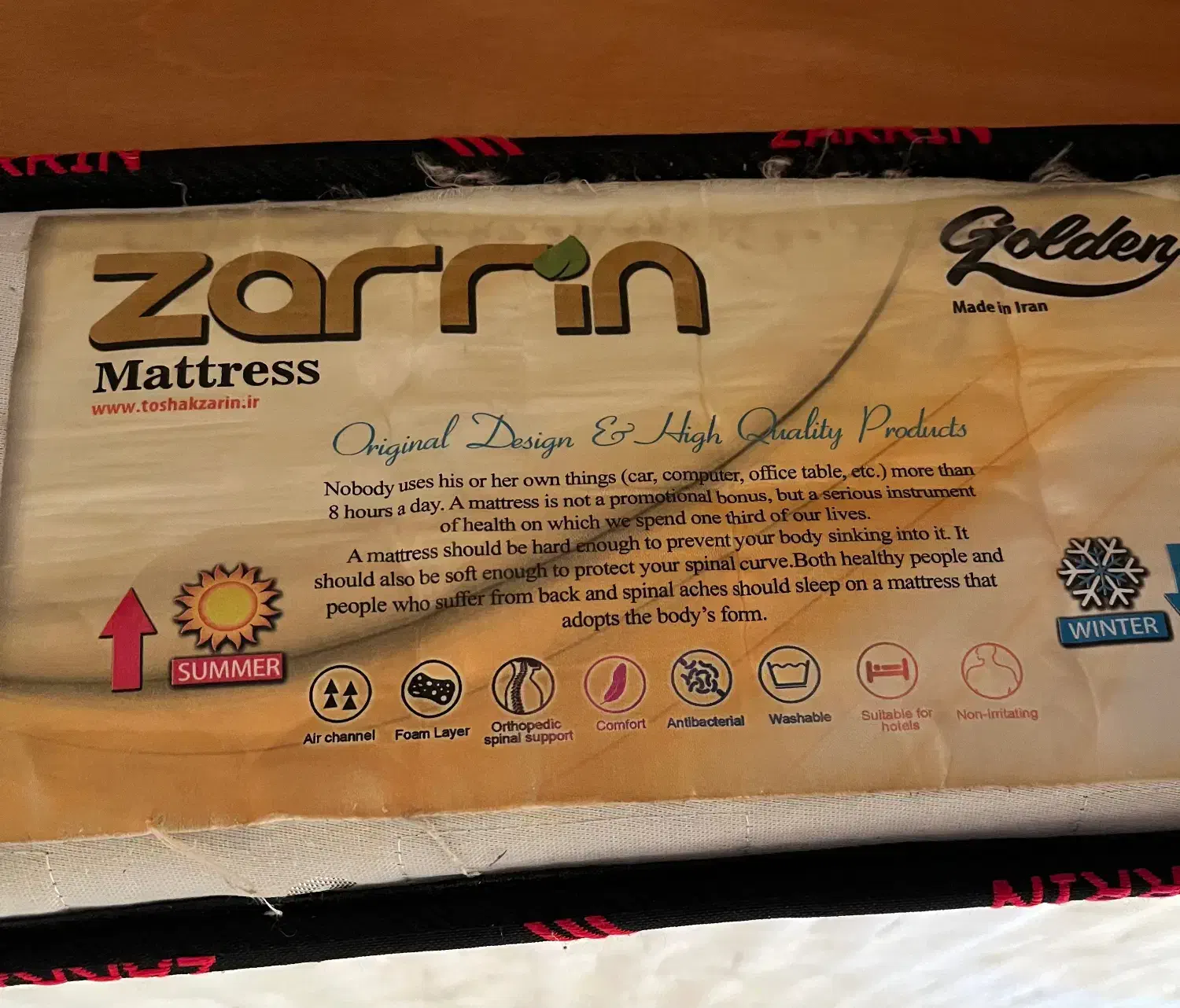 تشک زرین طبی فنری ۲۰۰*۱۶۰|تشک تختخواب|آبادان, |دیوار