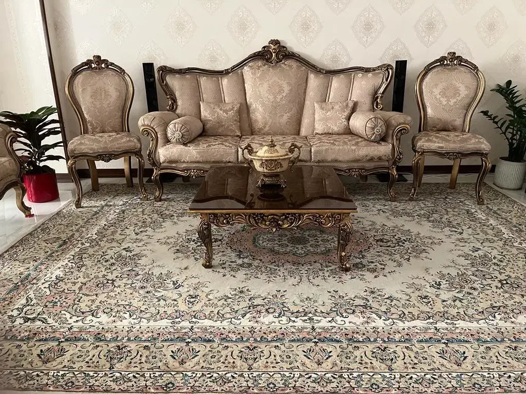 سرویس مبلمان سلطنتی 9 نفره|مبلمان خانگی و میز عسلی|ری, دیلمان|دیوار