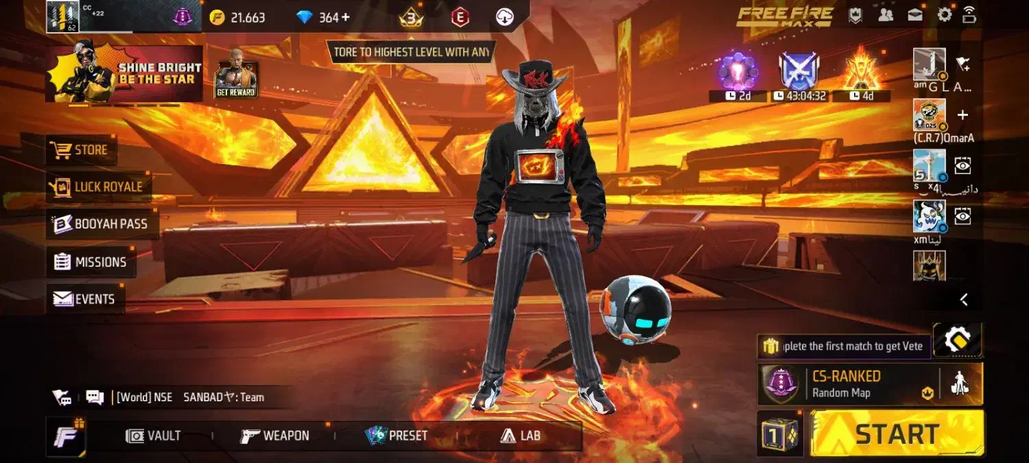 اکانت فری فایر گاد رمج دار|کنسول، بازی ویدئویی و آنلاین|گنبد کاووس, |دیوار