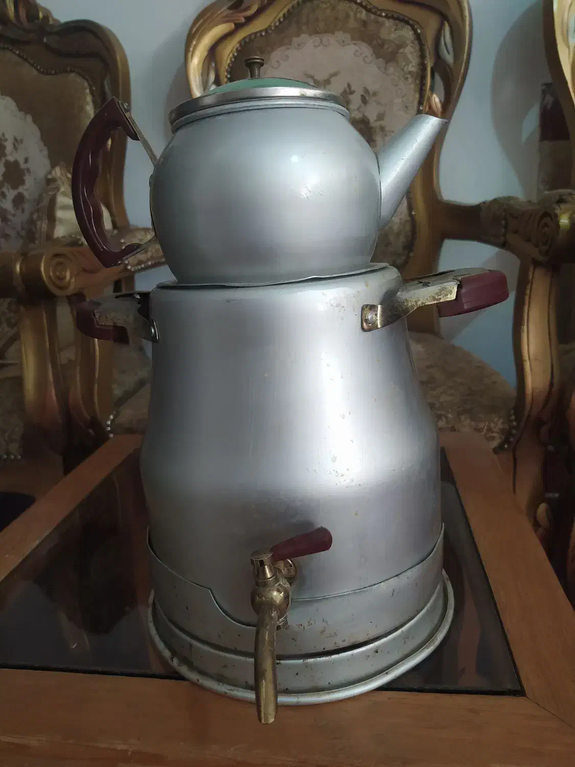 سماور روگازی با قوری|سماور، چایساز، قهوهساز|میاندوآب, |دیوار