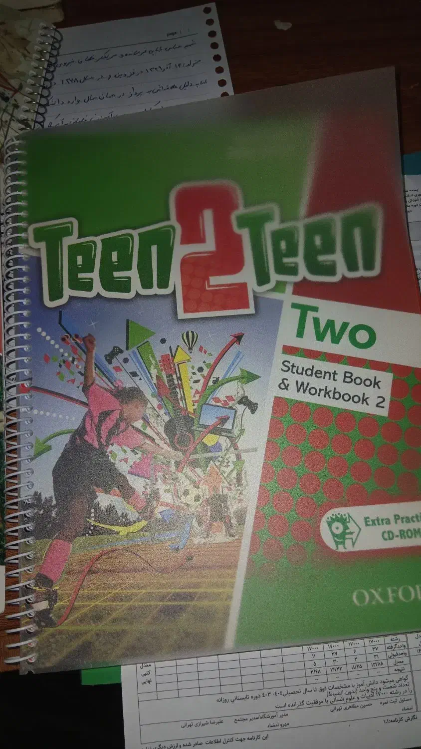 کتاب زبان Teen2Teen2 به همراه کتاب کار|کتاب و مجله آموزشی|تیران, |دیوار