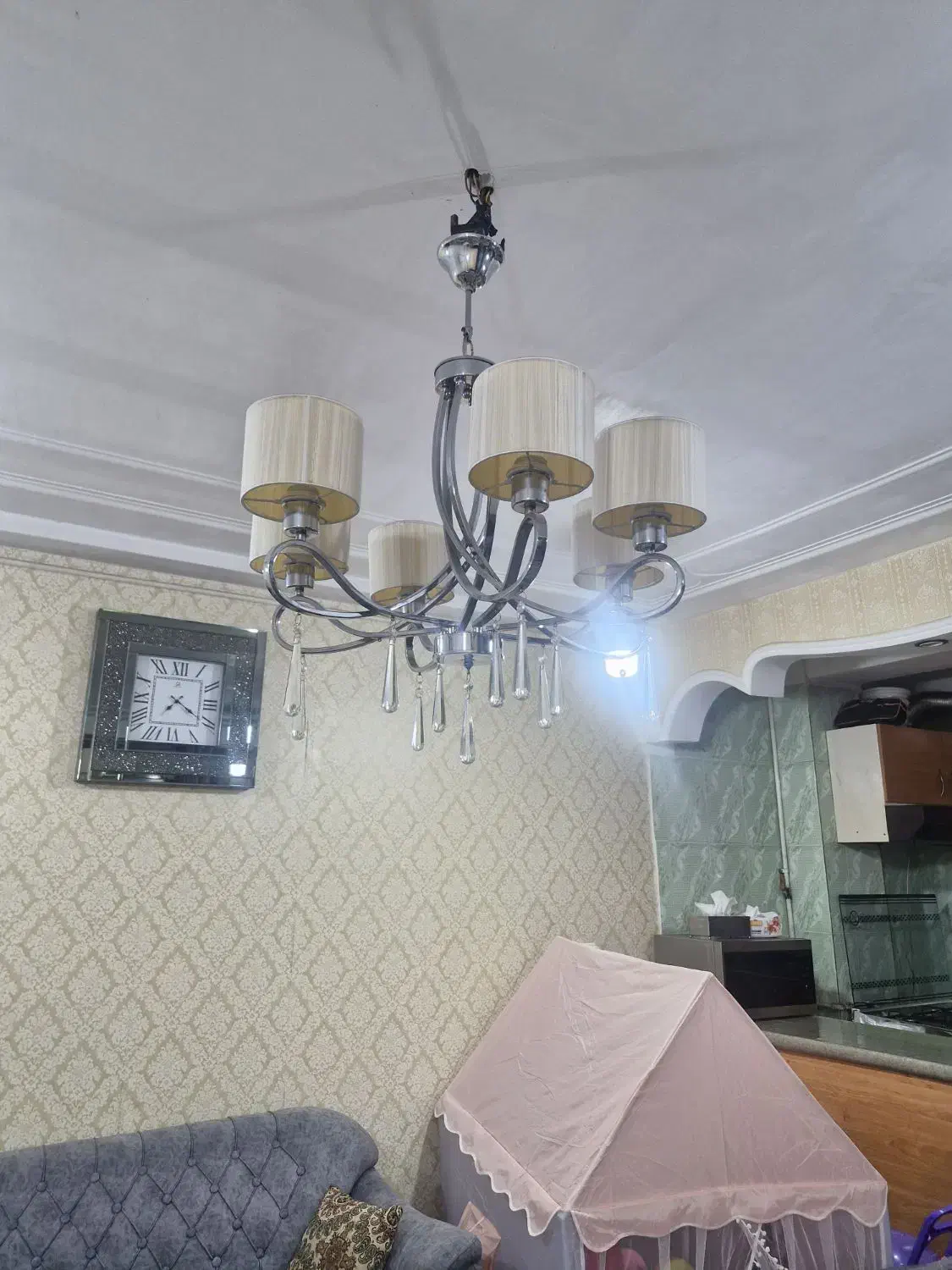 لوستر|لوستر و چراغ آویز|اهواز, سپیدار|دیوار