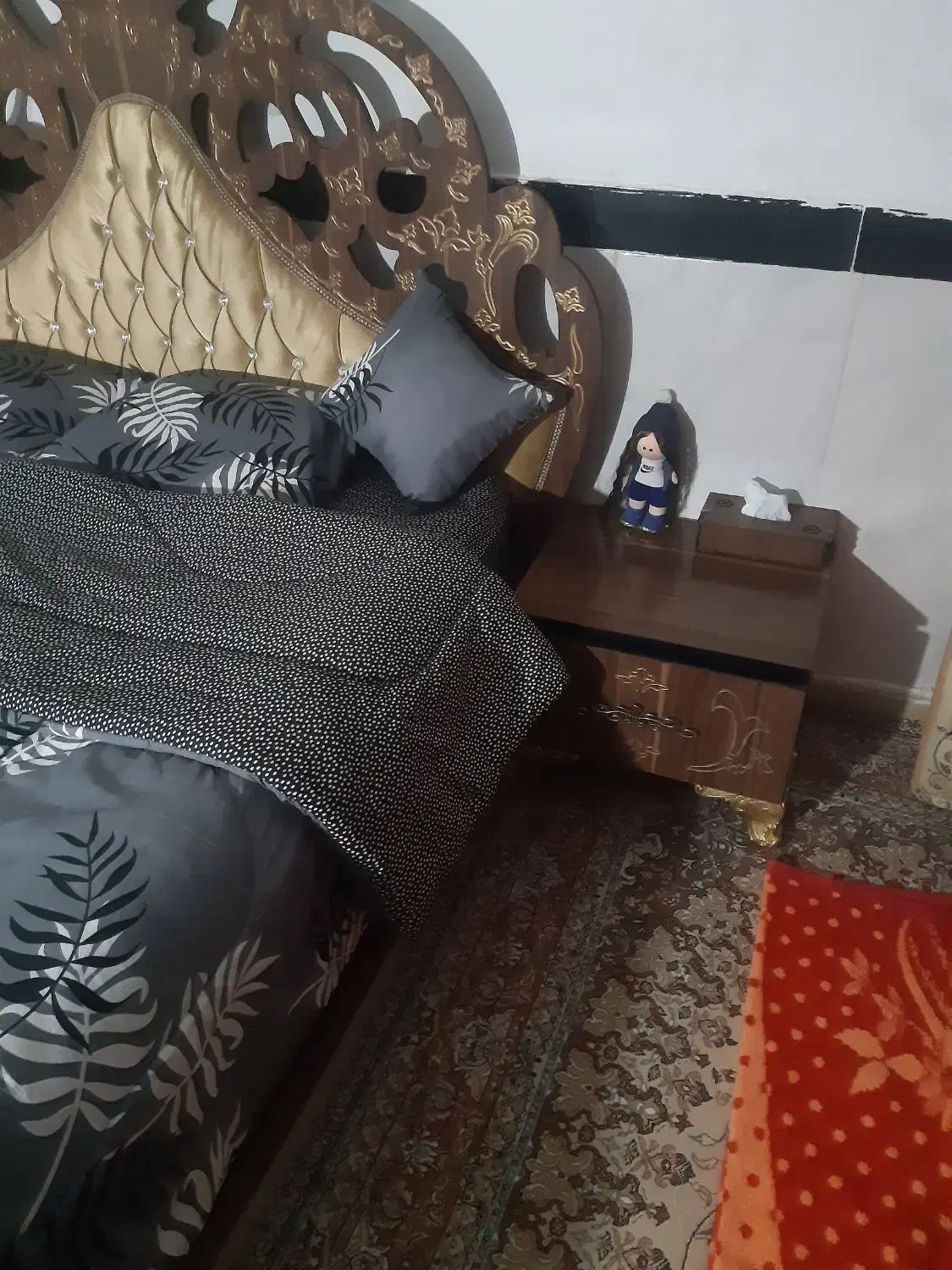 تخت خواب دونفره ام دی اف|تخت و سرویس خواب|کرمانشاه, |دیوار