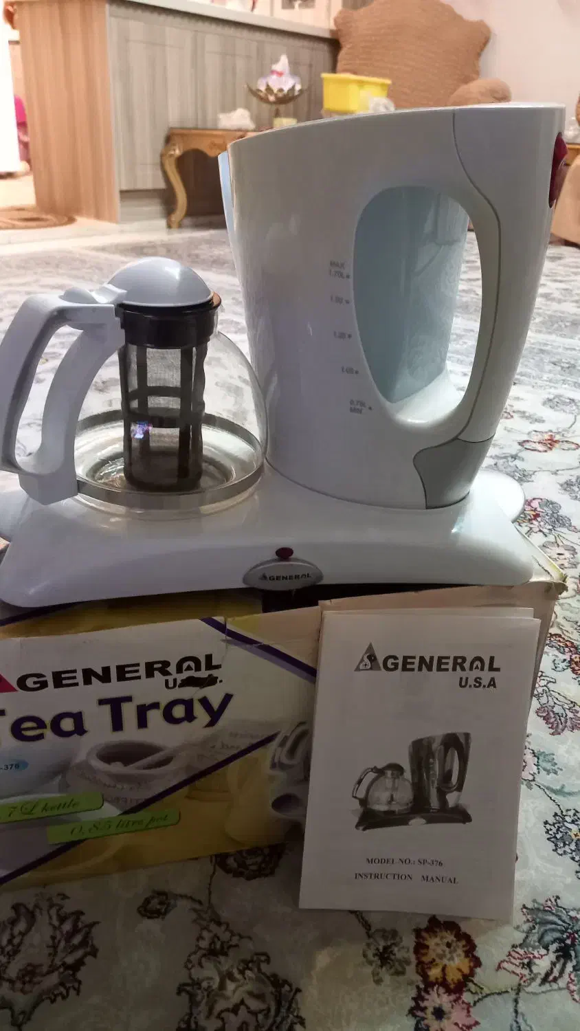 چای ساز برقی فقط یکبار استفاده شده|سماور، چای‌ساز، قهوه‌ساز|تهران, آهنگ|دیوار