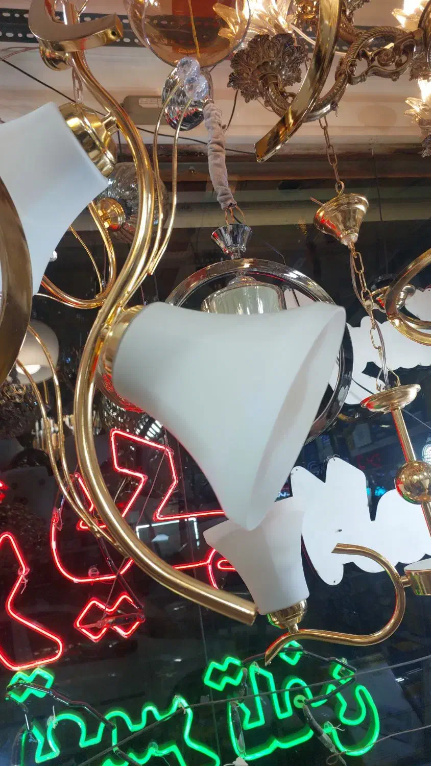 لوستر دوشاخه مرغابی|لوستر و چراغ آویز|تبریز, |دیوار