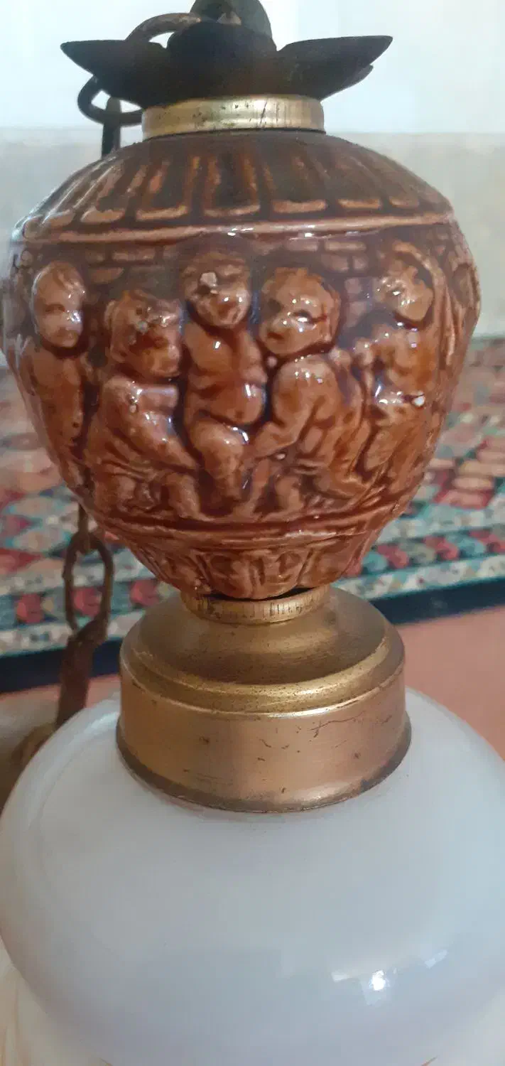 لوستر تک حباب قدیمی|لوستر و چراغ آویز|سنندج, |دیوار