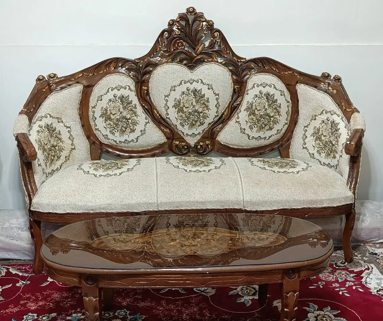 مبلمان سلطنتی9نفره|مبلمان خانگی و میز عسلی|ساوه, |دیوار