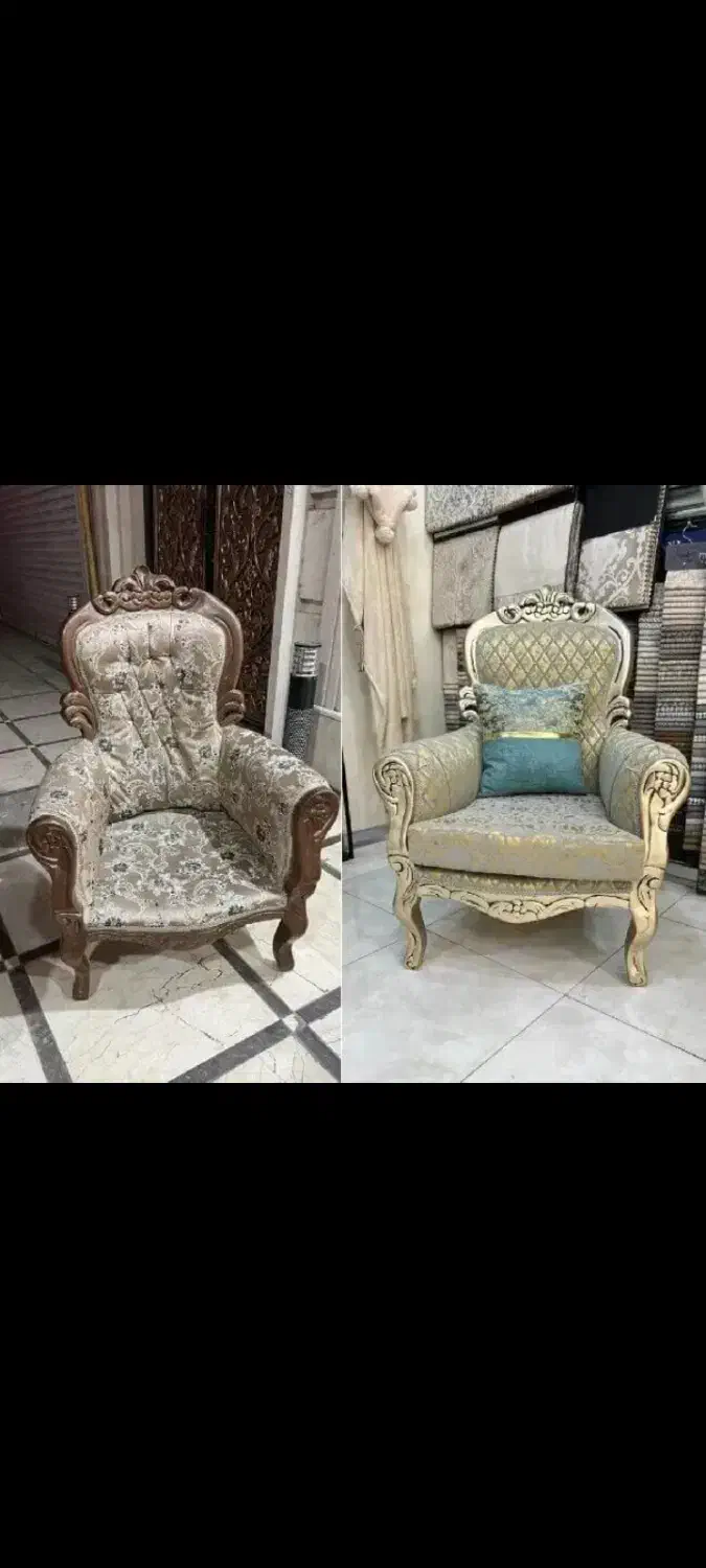 تعمیرات . رنگ . رویه کوبی مبل تمام پارچه و استیل|خدمات پیشه و مهارت|بومهن, |دیوار