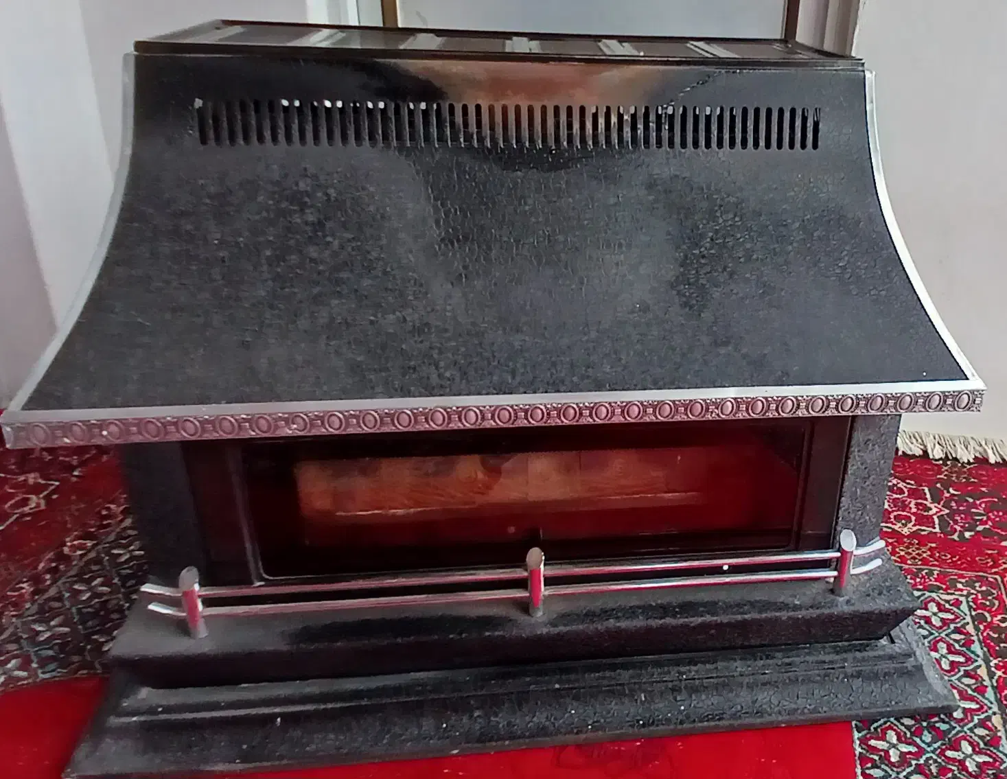 بخاری گازی طرح شومینه ای|بخاری، هیتر، شومینه|آستارا, |دیوار