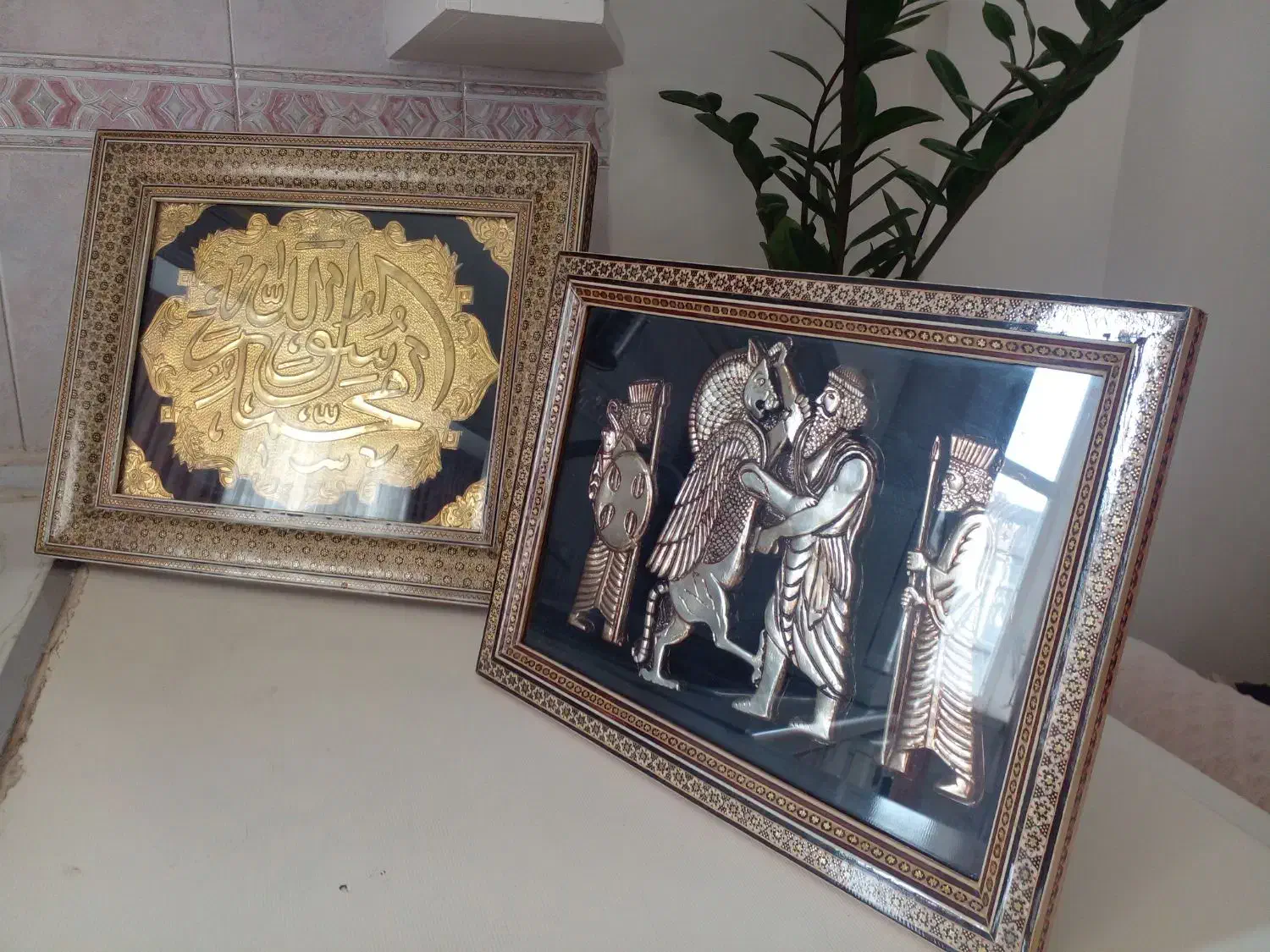 قاب های خاتم کار دست هنرمندان شیراز|صنایع دستی و سایر لوازم تزئینی|تهران, زرکش|دیوار