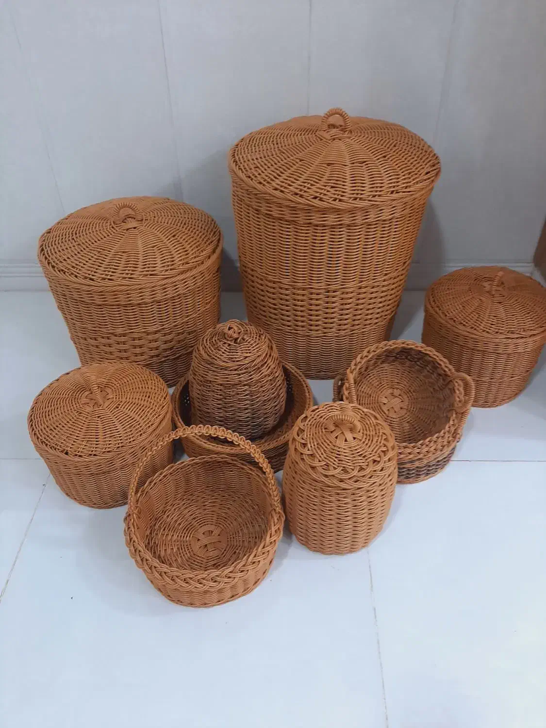 سبد حصیری|صنایع دستی و سایر لوازم تزئینی|میناب, |دیوار