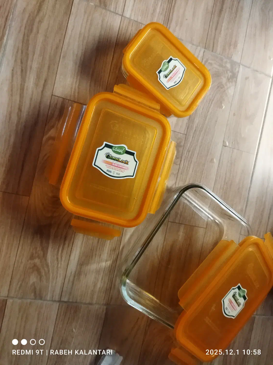 ظرف در دار سه تیکه|ظروف نگهدارنده، پلاستیکی، یکبارمصرف|ساری, |دیوار