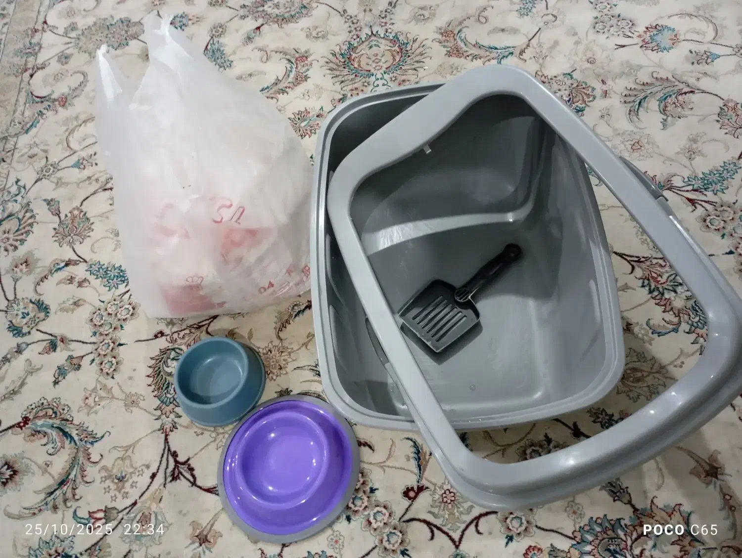 باکس خاک گربه همراه با خاک|لوازم جانبی حیوانات|فردیس, شهرک ناز|دیوار