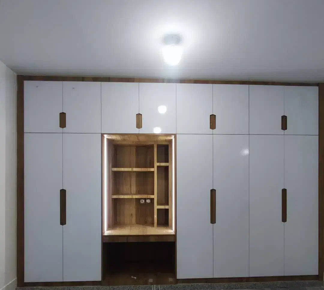 صنایع چوب وام دی اف آدال نادری|کتابخانه، شلف، قفسههای دیواری|لردگان, |دیوار