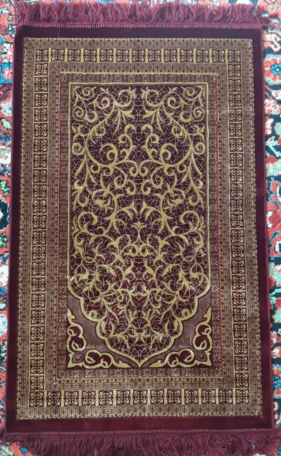 چادر نماز عروس و سجاده مخملی|گلیم، جاجیم، گبه|همدان, |دیوار