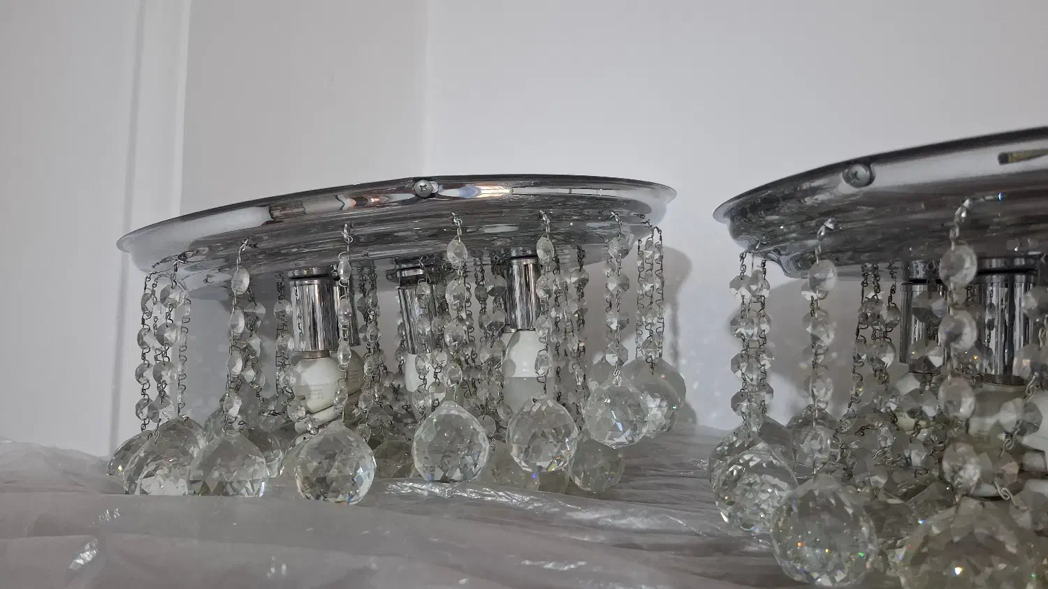 2 لوستر با قطر 30 سانتیمتر|لوستر و چراغ آویز|سمنان, |دیوار