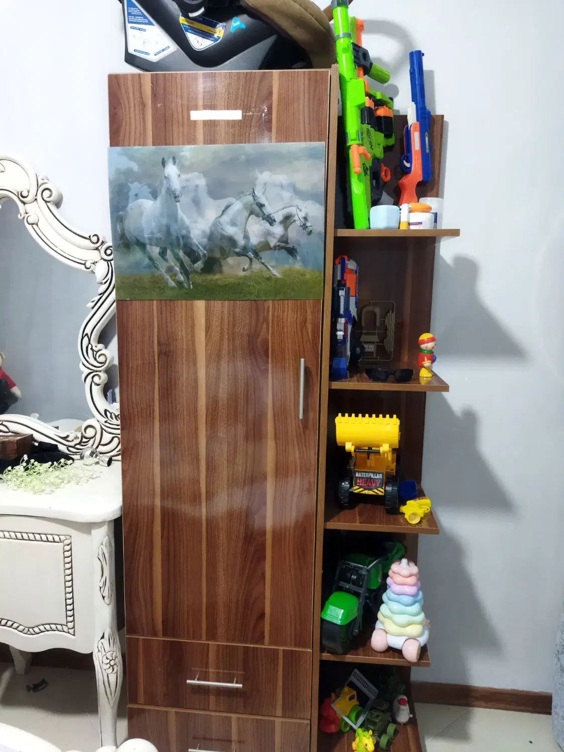 کمد بچه|جاکفشی، کمد، دراور|گلبهار, شهر جدید گلبهار|دیوار