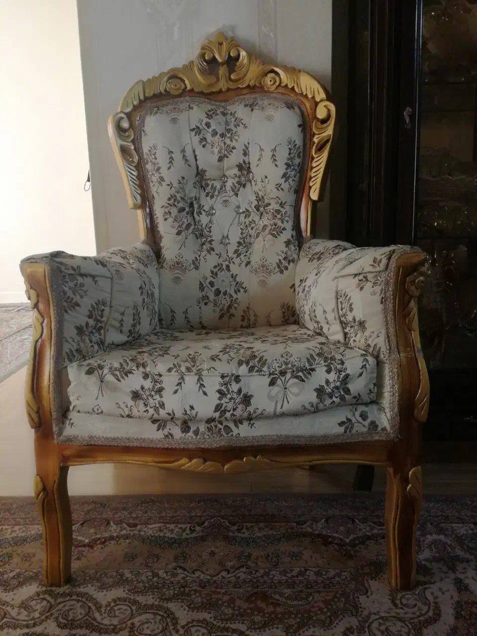 سرویس مبلمان سلطنتی راحتی استیل۹نفره درحد|مبلمان خانگی و میز عسلی|تهران, بریانک|دیوار