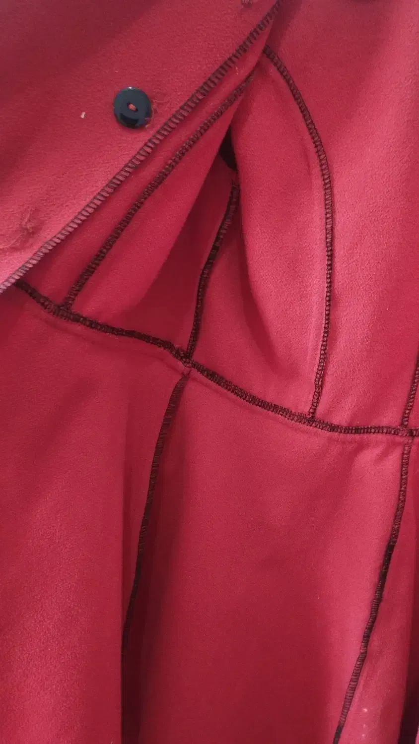 پالتو قرمز رنگ مدل عروسکی|لباس|شیراز, منطقه هوایی شهید دوران|دیوار