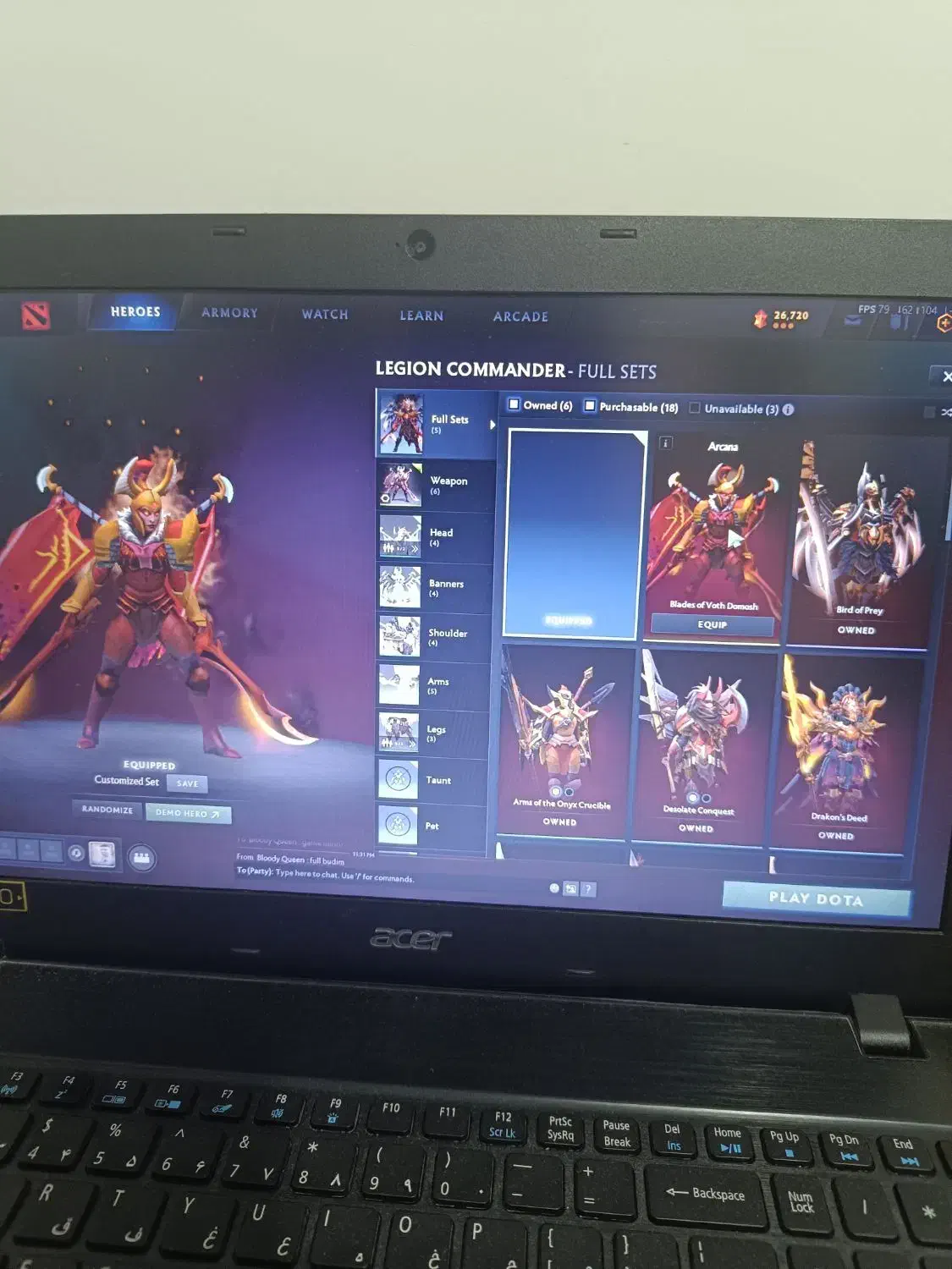 فروش آرکانا لجیون  legion commander(Dota2)|کنسول، بازی ویدئویی و آنلاین|رشت, شهرک قدس|دیوار
