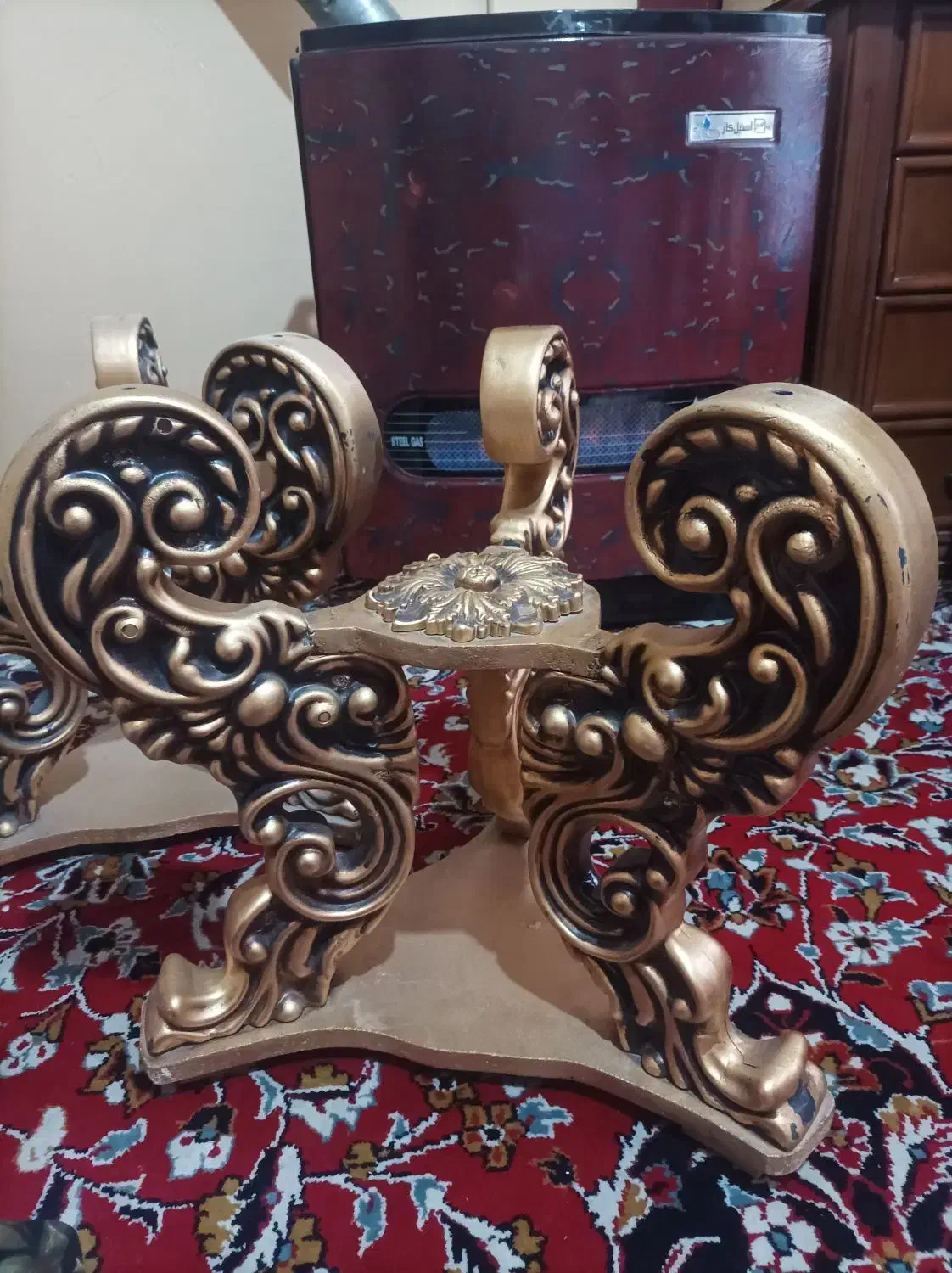 میز منبت طلایی|میز و صندلی غذاخوری|مشهد, عبادی|دیوار