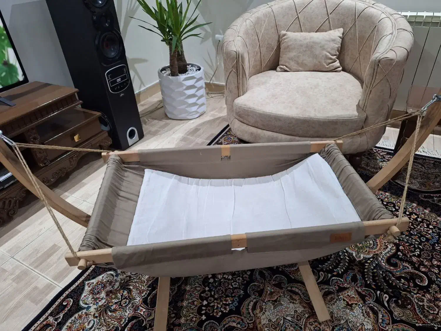 گهواره چوبی|اسباب و اثاث بچه|شهر ری, دولت‌آباد|دیوار