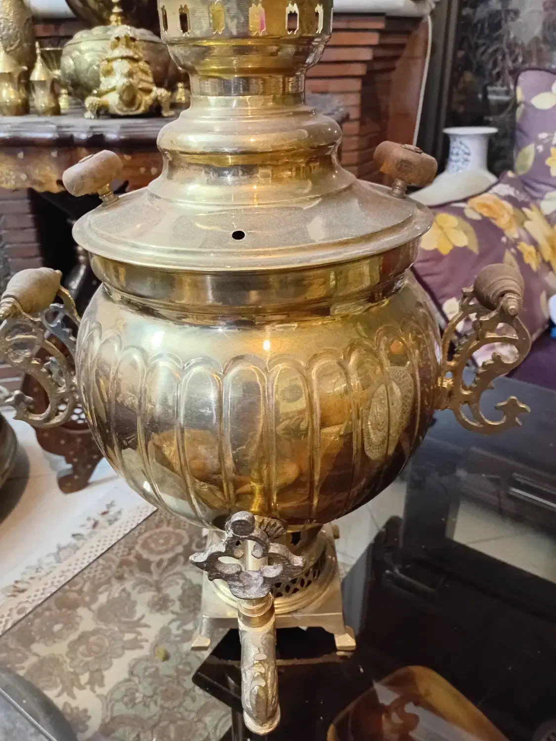 سماور ذغالی ۶لیتری بزرگ ضخیم|کلکسیون و سرگرمی|اصفهان, باغ دریاچه|دیوار