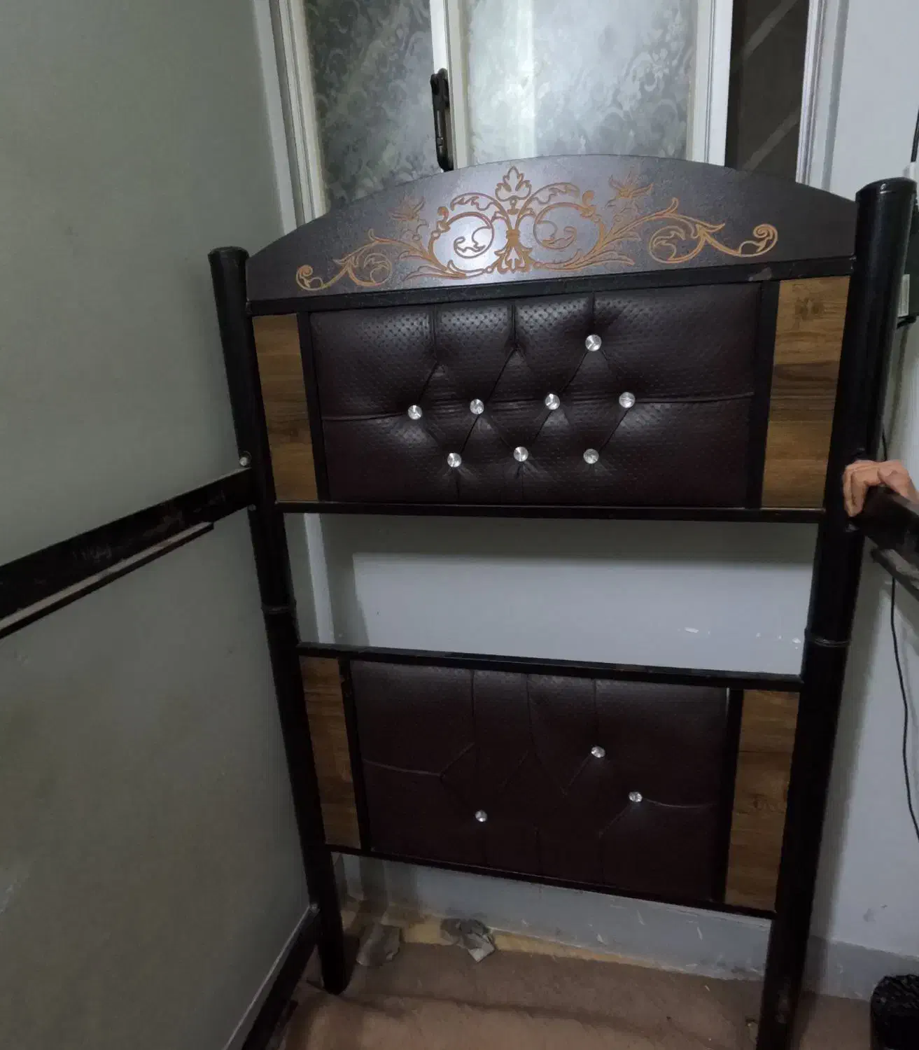 تخت خواب فلزی دو طبقه|تخت و سرویس خواب|گرگان, |دیوار