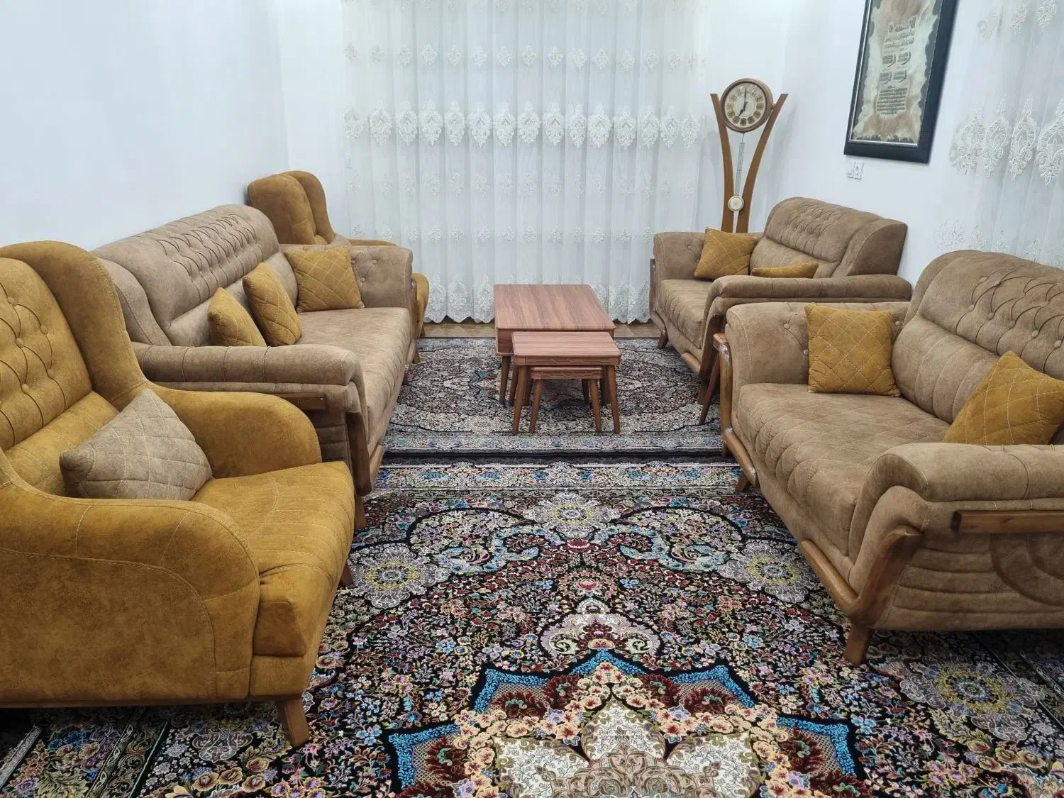 مبل ۱۱ نفر ومیز نهار خوری ۶ نفر|مبلمان خانگی و میز عسلی|آزادشهر, |دیوار