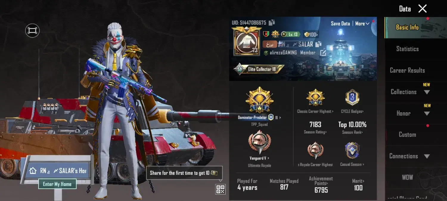 اکانت پابجی موبایل|کنسول، بازی ویدئویی و آنلاین|کوهسار (البرز), |دیوار