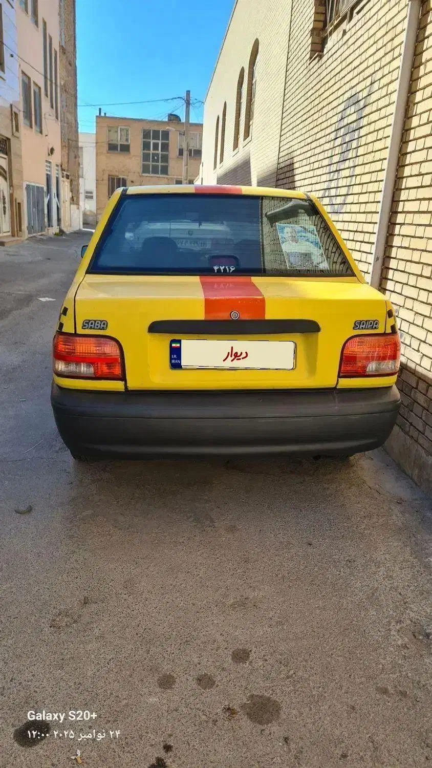 پراید تاکسی ۸۵ شهری ۴۰۰ لیتر بنزین|خودرو سواری و وانت|یزد, |دیوار