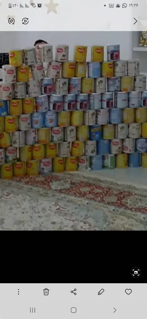 قوطی شیرخشک|ظروف نگهدارنده، پلاستیکی، یک‌بارمصرف|اردبیل, |دیوار