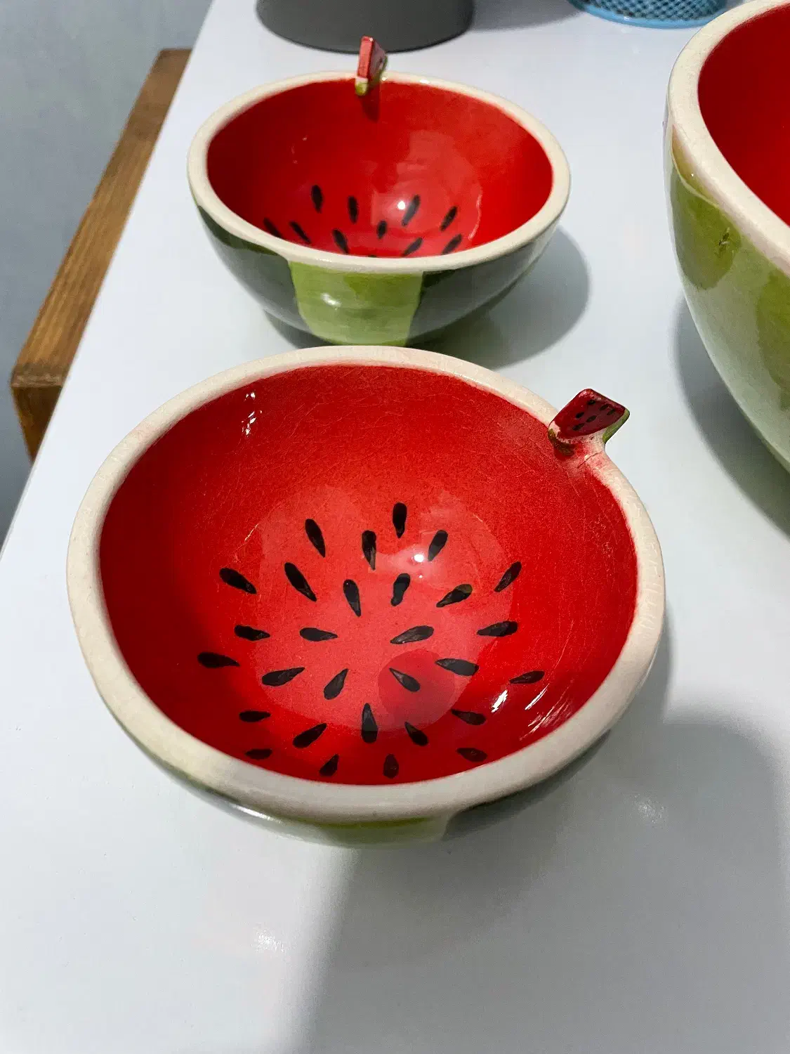 ظرف سرامیکی طرح هندوانه|ظروف سرو و پذیرایی|رشت, منظریه|دیوار